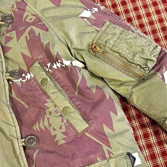 Denim And Supply Ralph Lauren Aztec Coat With Fur Trim